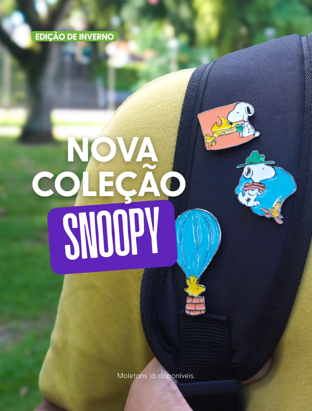 Banner Coleção de Inverno Snoopy 2026
